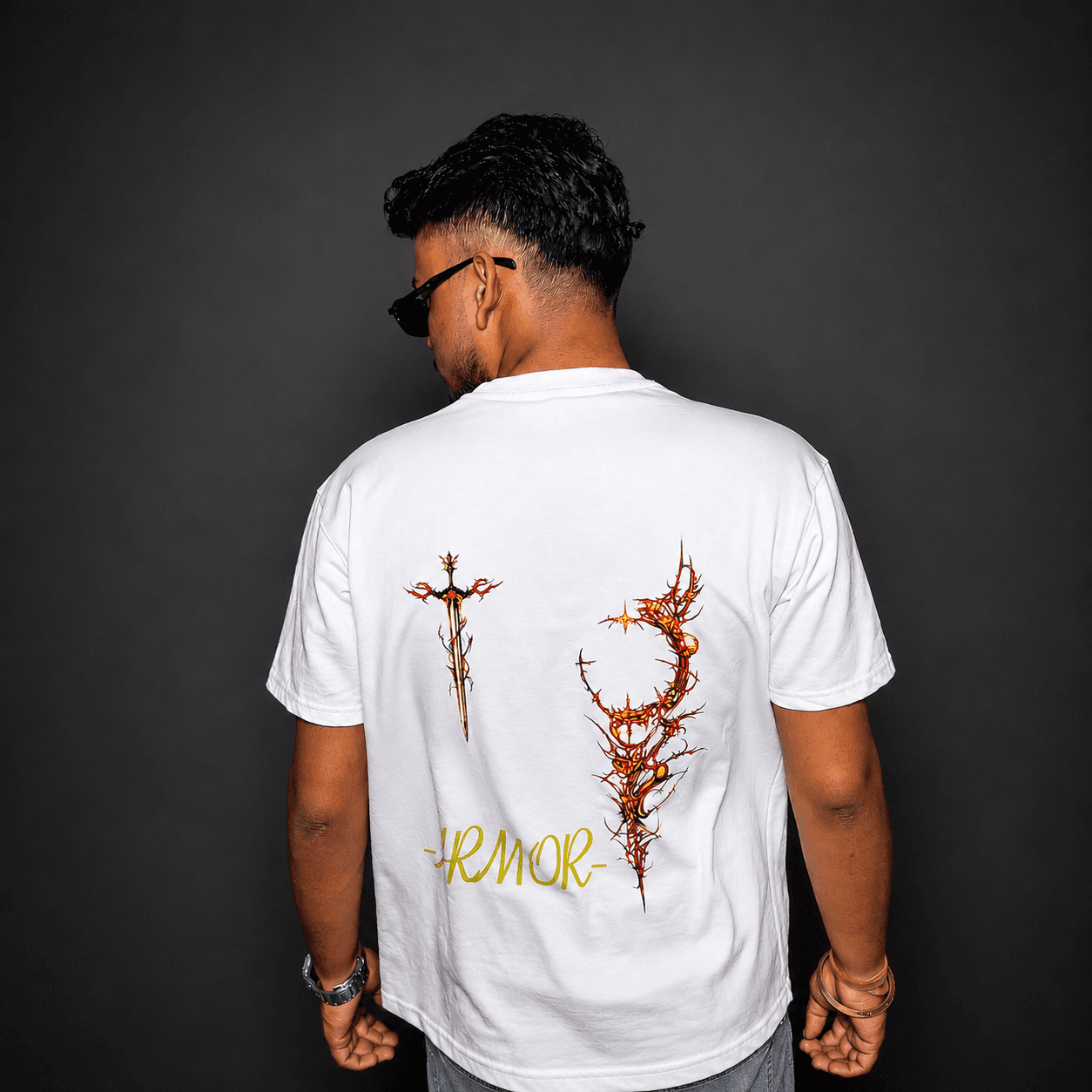 Divine Armor Sigil White oversized T-shirt  3