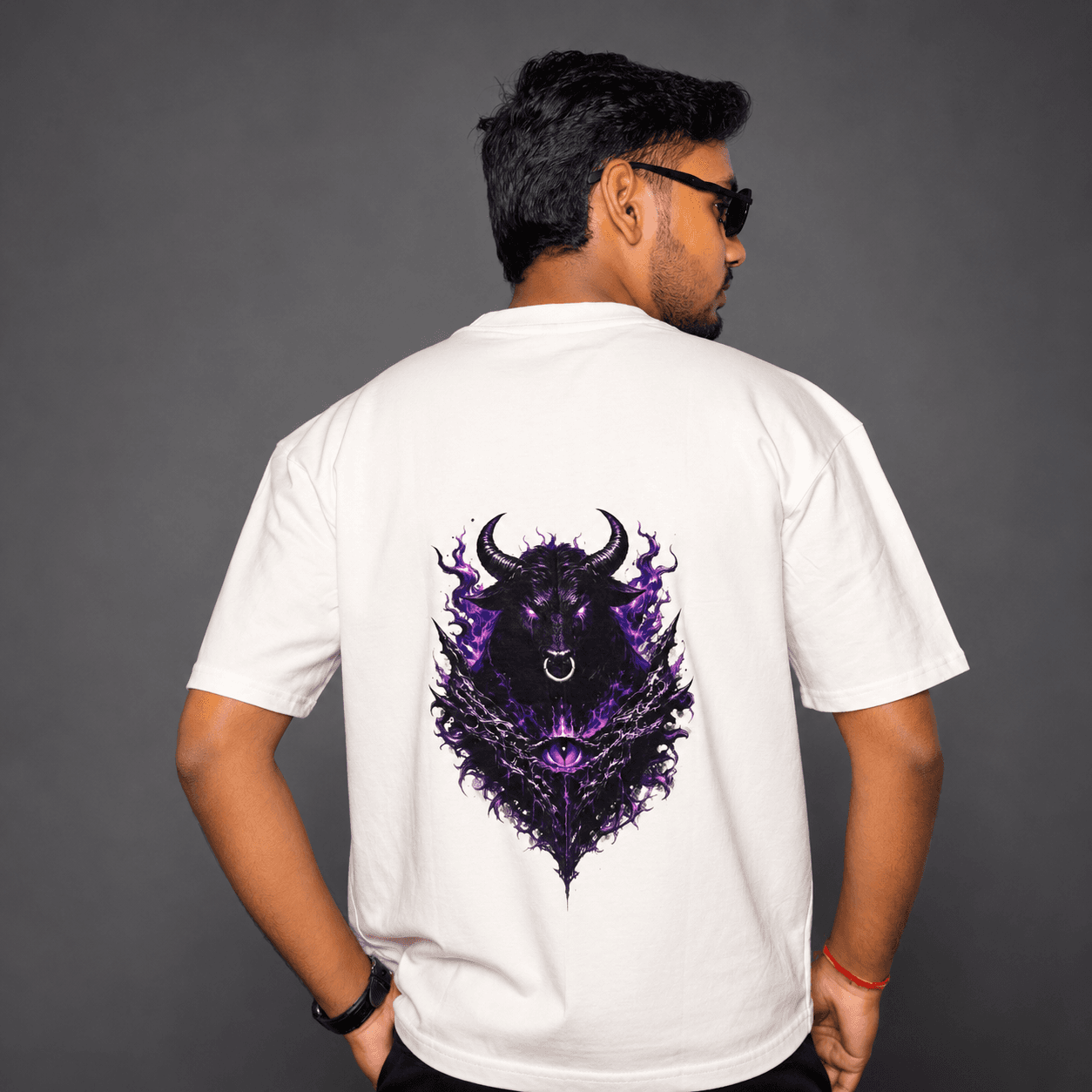 Void Bull Awakening White oversized T-shirt  2