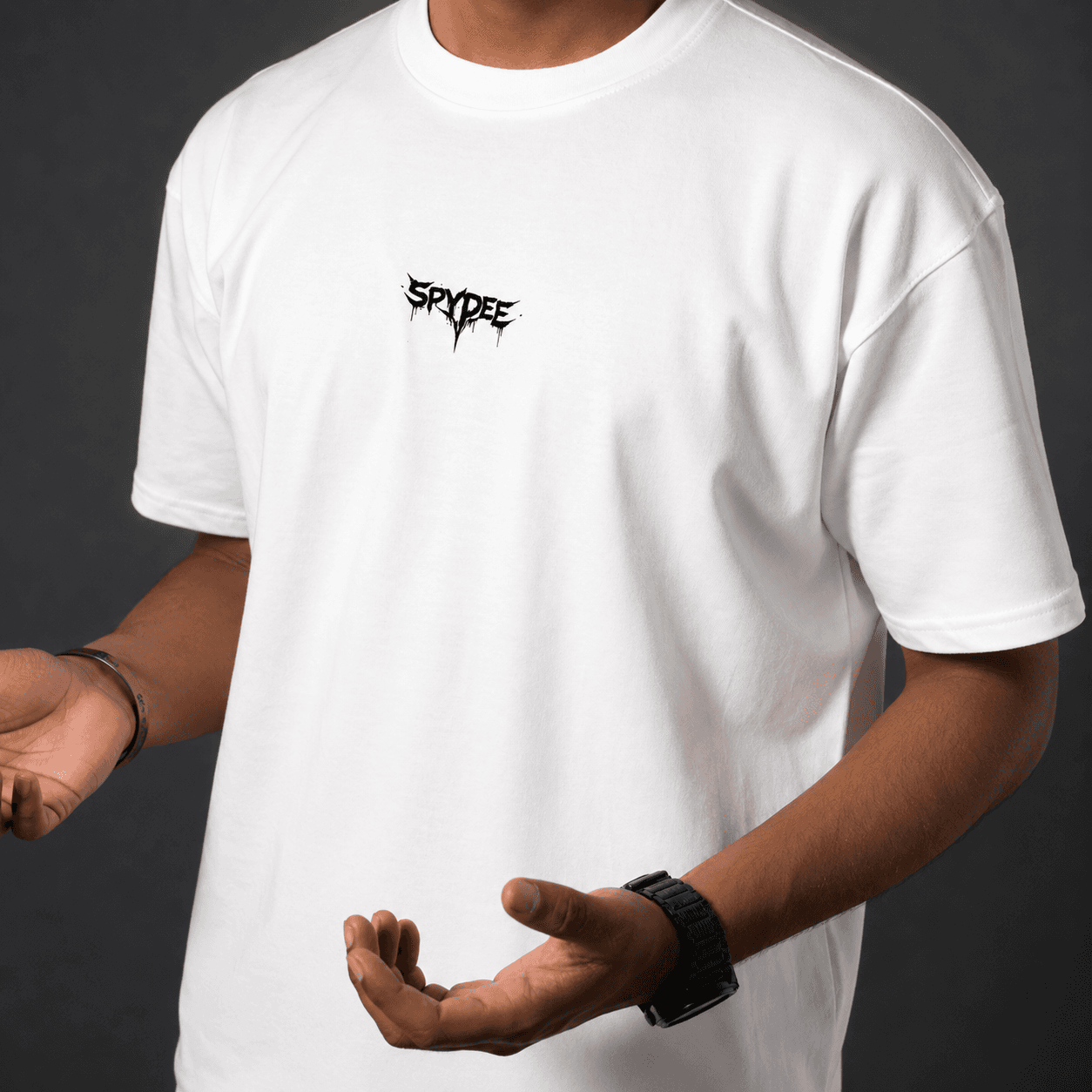 Awakened Warrior White oversized T-shirt  2