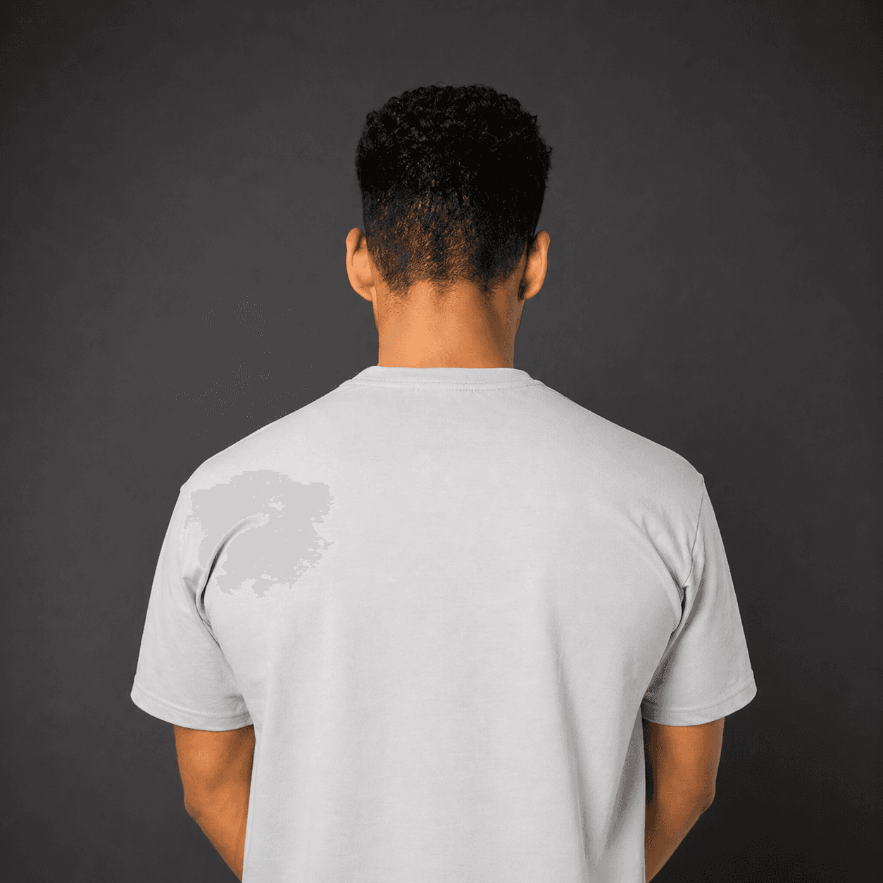 Gray oversized unisex t shirt 2