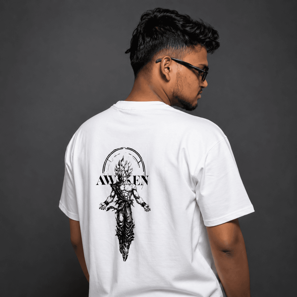 Awakened Warrior White oversized T-shirt
