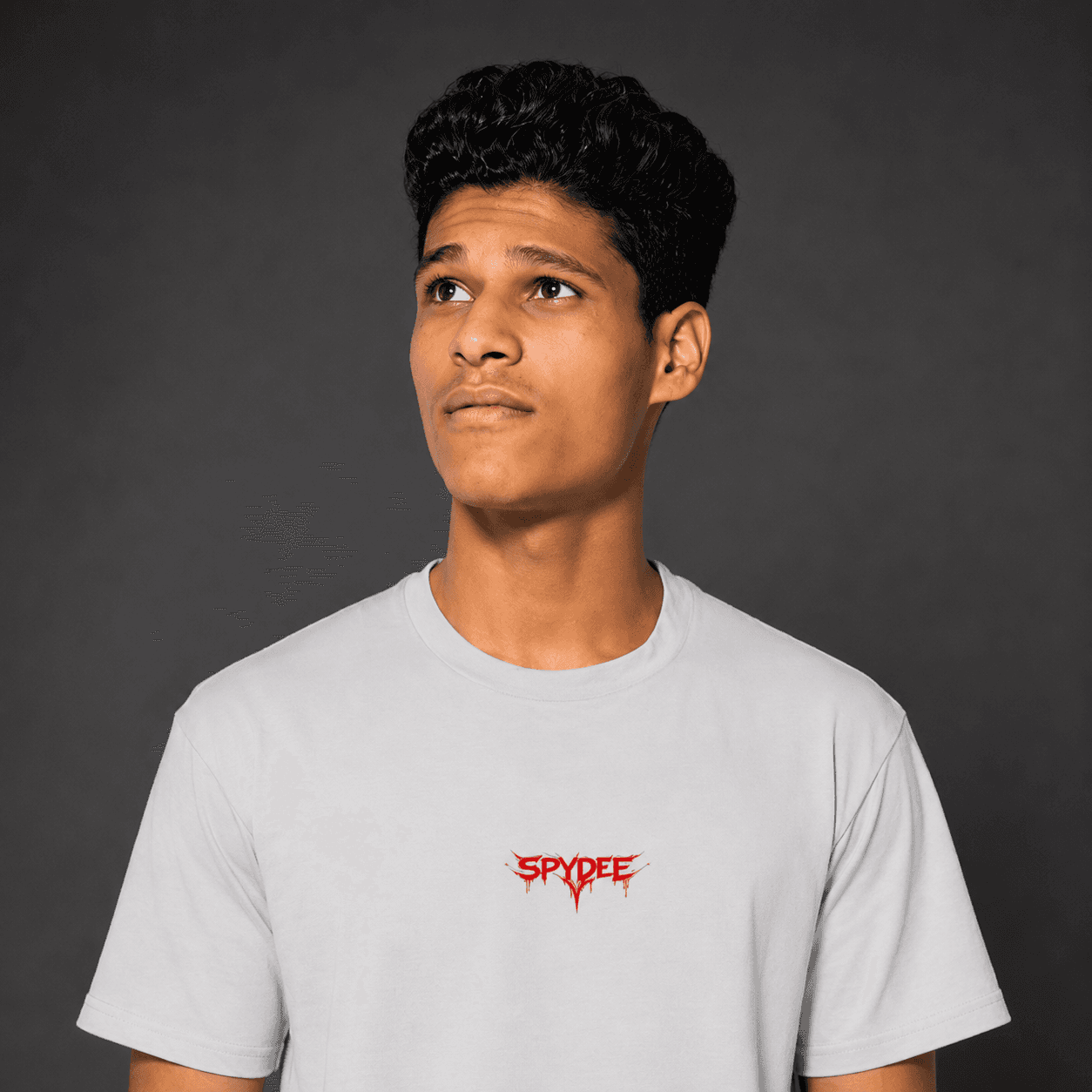 Gray oversized unisex t shirt