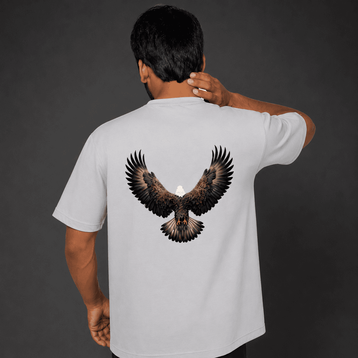 Sky Dominion Gray oversized t shirt